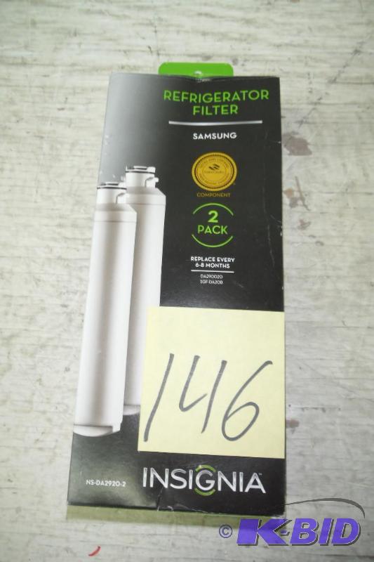 lot 146 image: Water Filter for Select Samsung Refrigerators NS-DA2920-2, 2 pack