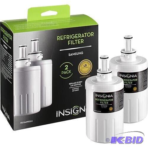 lot 27 image: Water Filters for Select Samsung Refrigerators (2-Pack)NS-DA2903-2
