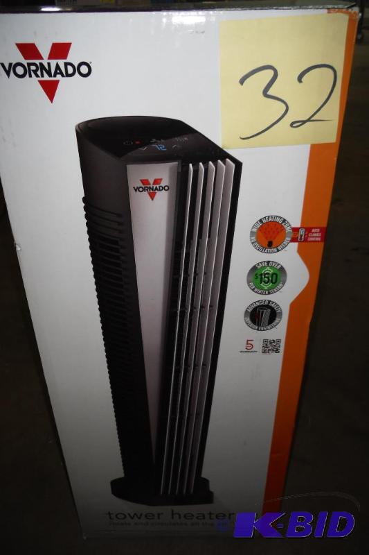 lot 32 image: Vornado ATH1 Whole Room Tower Heater, Automatic Climate Control
