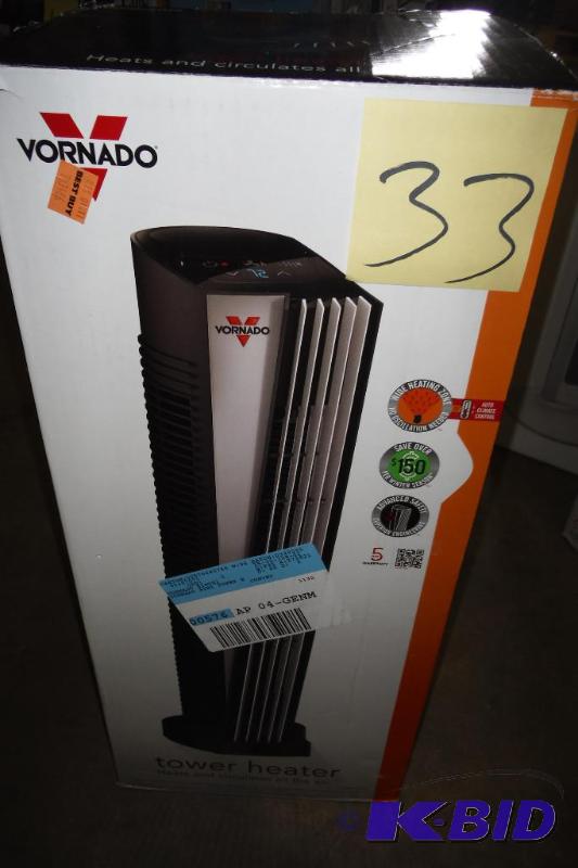 lot 33 image: Vornado ATH1 Whole Room Tower Heater, Automatic Climate Control