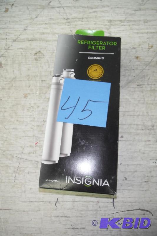 lot 45 image: Insignia Samsung Refridgerator filter 2 pack