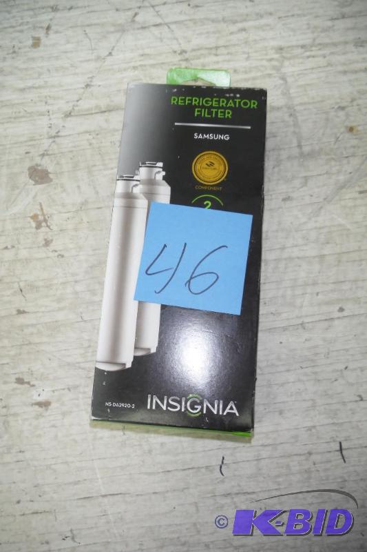 lot 46 image: Insignia Samsung Refridgerator filter 2 pack