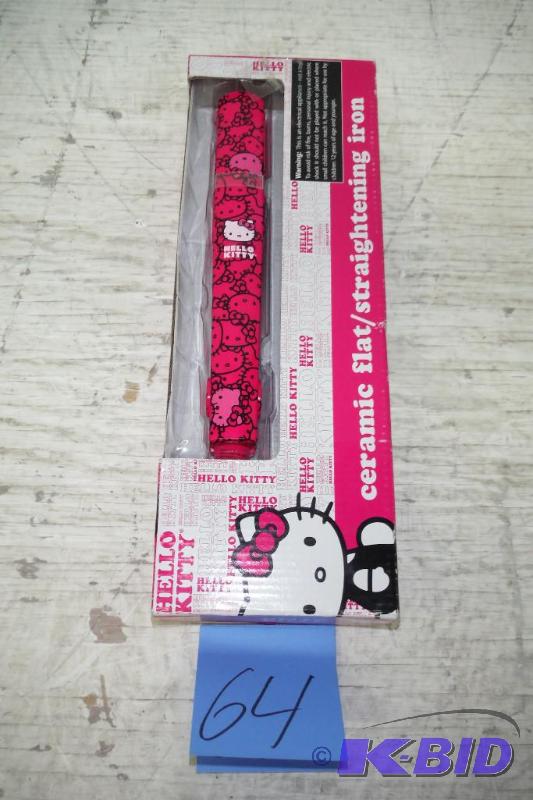 lot 64 image: Hello Kitty Kt3057Ma Flat Iron, 1 Inch