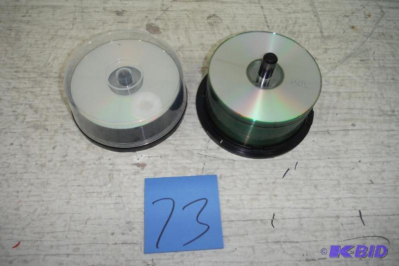 lot 73 image: Lot of Memorex CD-Rs and DVD-Rs 60, New