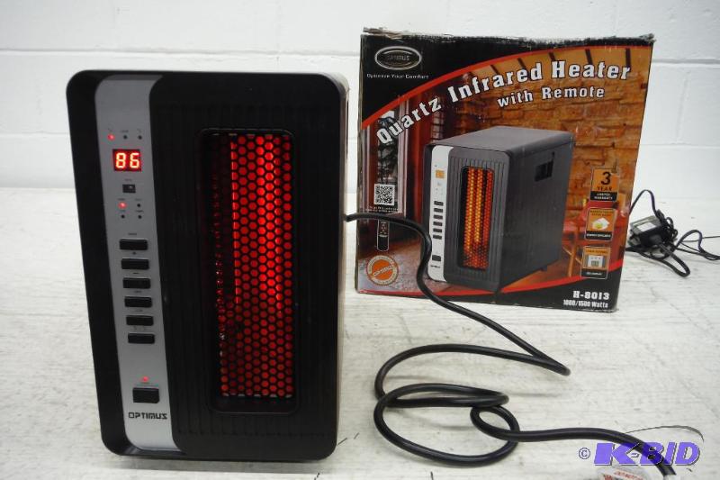 lot 8 image: Optimus H8013 Infrared Quartz Heater