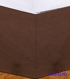 Chocolate Brown Bedskirt - Queen - 100% polye...