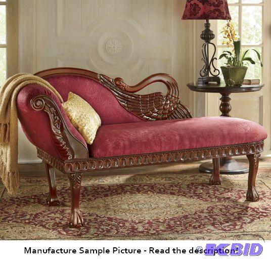 Hand Carved Swan Chaise - A graceful hand-car...
