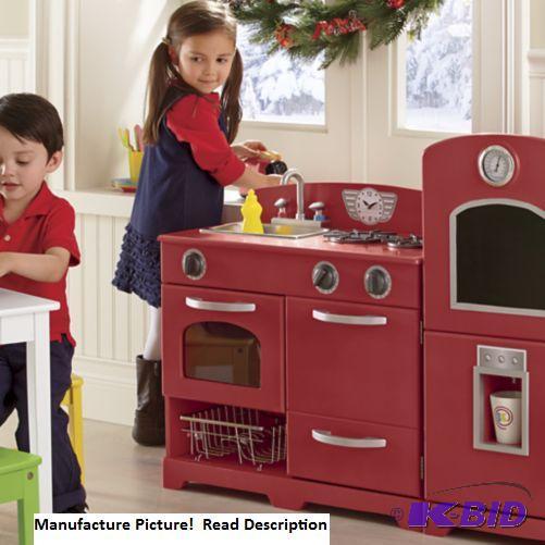 Kids Red Sink and Stove -&nbspThis chic, ret...