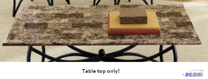 Rectangular Faux Marble Table Top - Top Only...