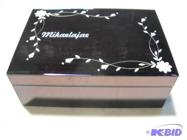 Mirrored Purple JewelryKeepsake Box - Purple...