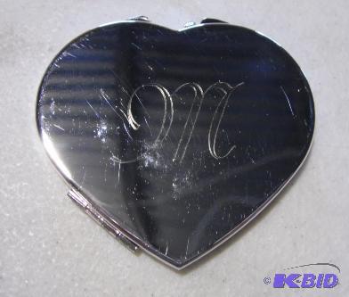 Mirrored Compact Mirror - 2.5&quot long - Ha...