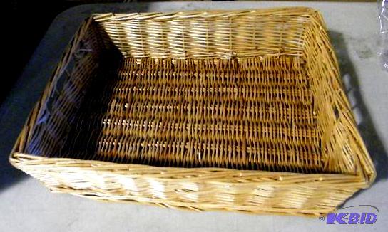 Wicker Basket - 16&quot l x 14&quot w x 4&q...