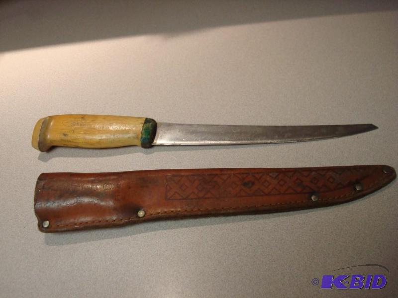 Vintage Rapala&nbspFilet Knife And Sheath Ma...