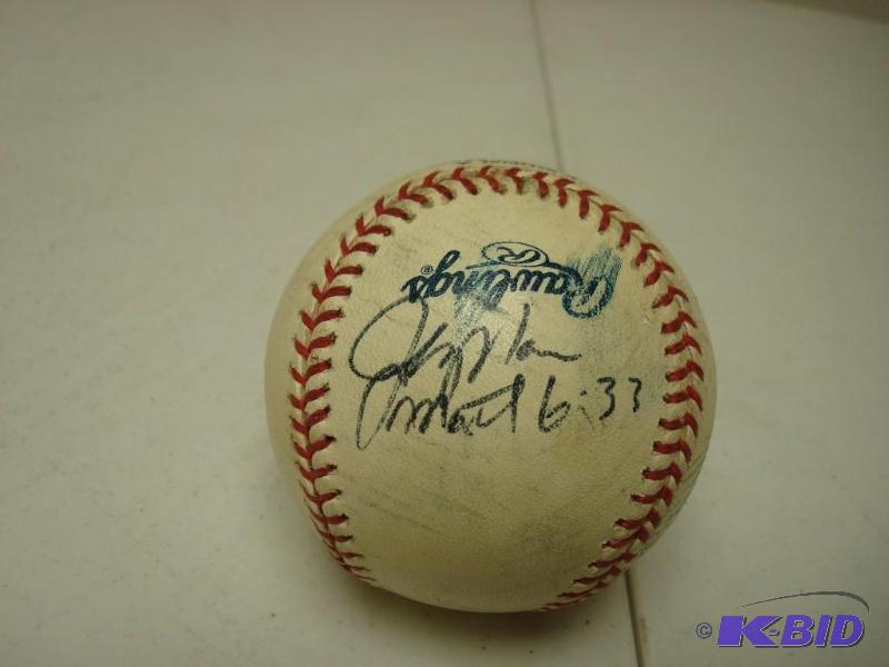Signed MLB Baseball, One Looks Like Joe Mauer...