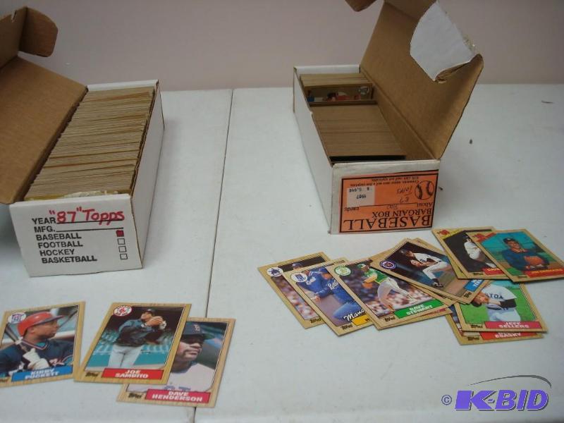 Lot Of Baseball Cards, 87 Topps...