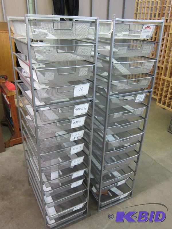 2 Metal Shelving Units