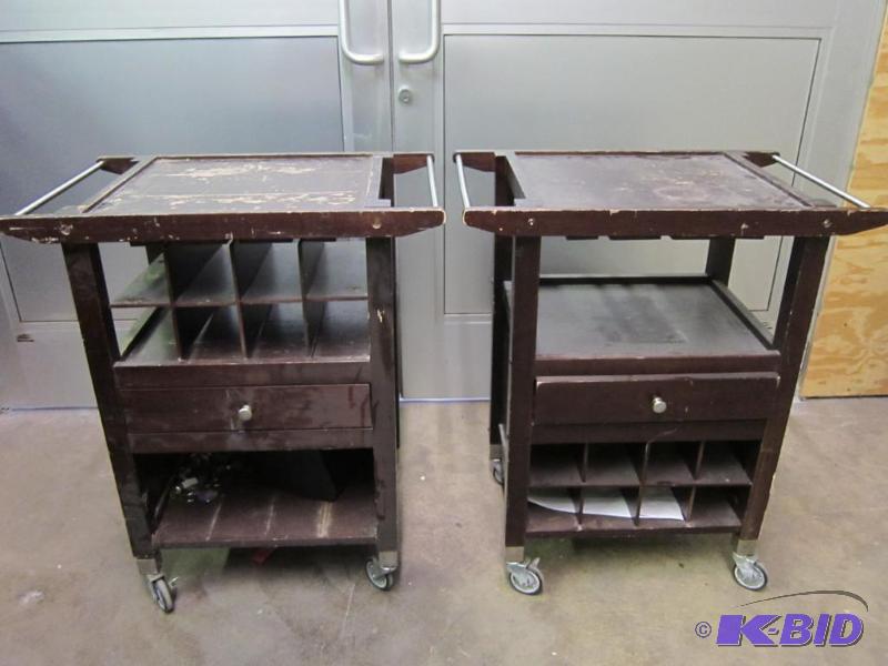 2 Wood Carts