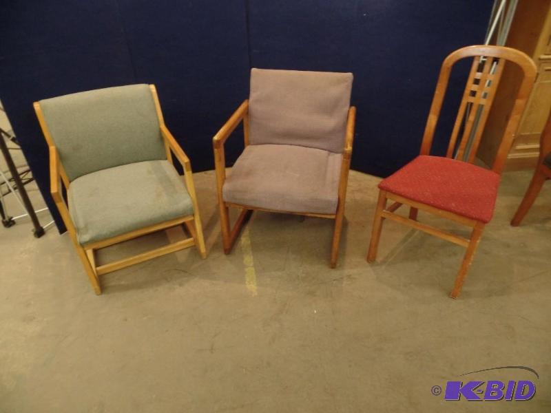 2 Reception Chairs & an Oddball