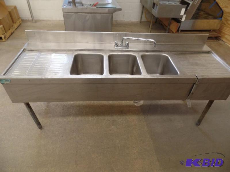 3-Sink Washing Station