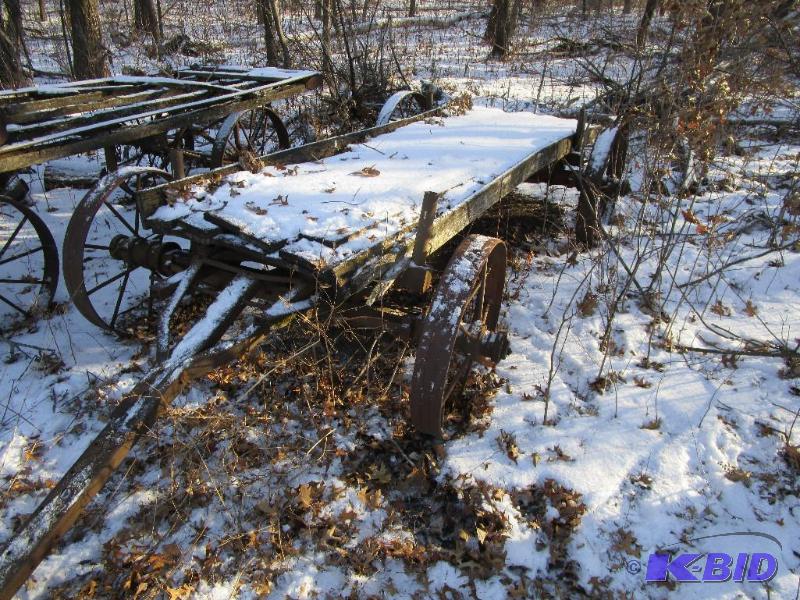 Vintage Steel Wheeled Wagon