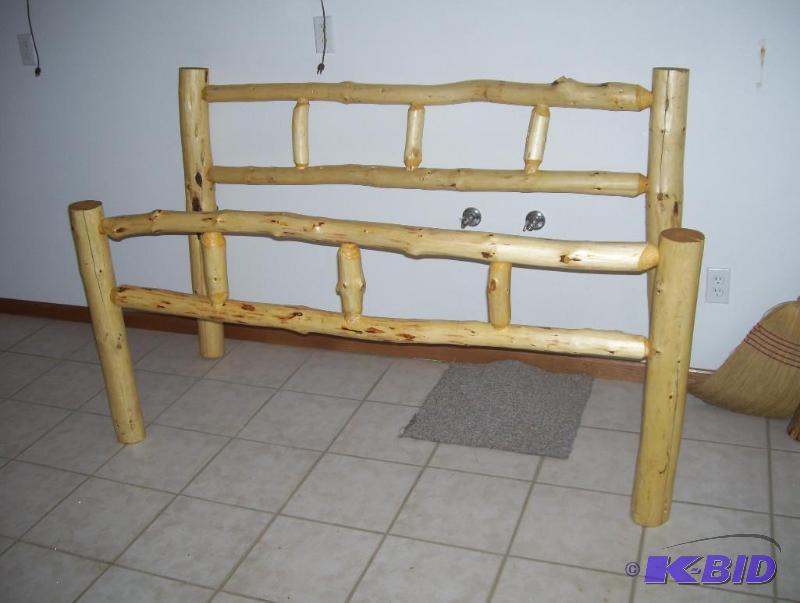 Log Headboard and Footboard
