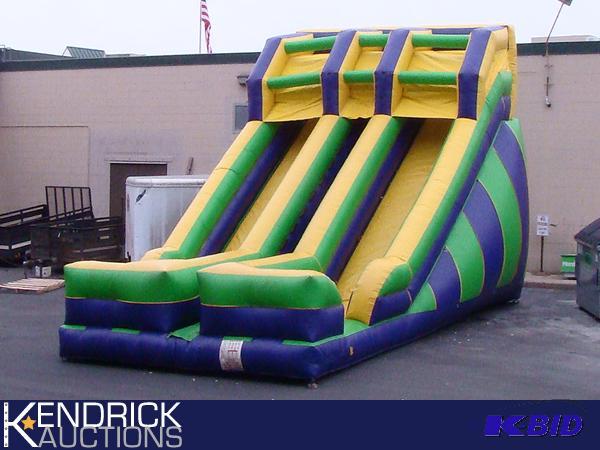 lot 101 image: GamesToGo Giant Inflatable Double Slide