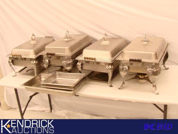 lot 111 image: 4 Professional Chaffing Dishes