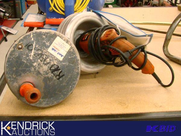 lot 34 image: 2 - 25 Augers - 1 Electric General Brand and 1 Hand Crank