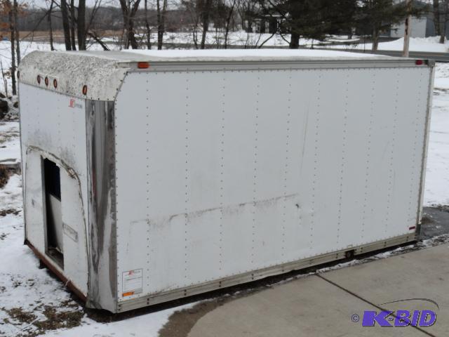 lot 1 image: Storage unit (Truck body) Aluminum body, soli...