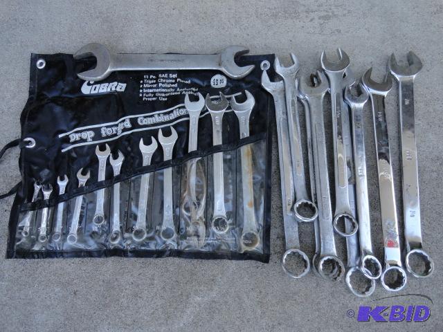 lot 119 image: Cobra 11pc wrench set, large wrenches 1-1 12...