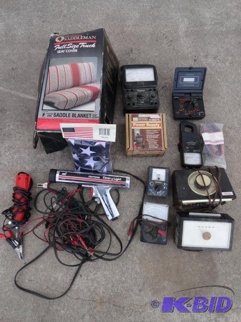 lot 129 image: Auto shop supplies Craftsman timing light, m...