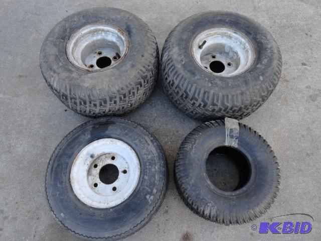 lot 16 image: Assortment of tires, 18x9.50-8, 4.80-8, 15x6....