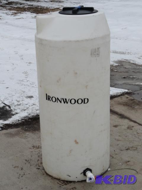 lot 3 image: Ironwood 300 gallon tall poly storage tank, 2...