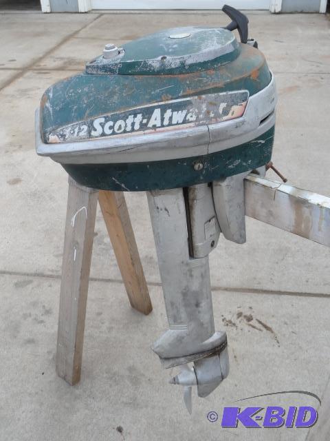 lot 51 image: Scott-Atwater outboard motor, 3.6hp, Model 50...