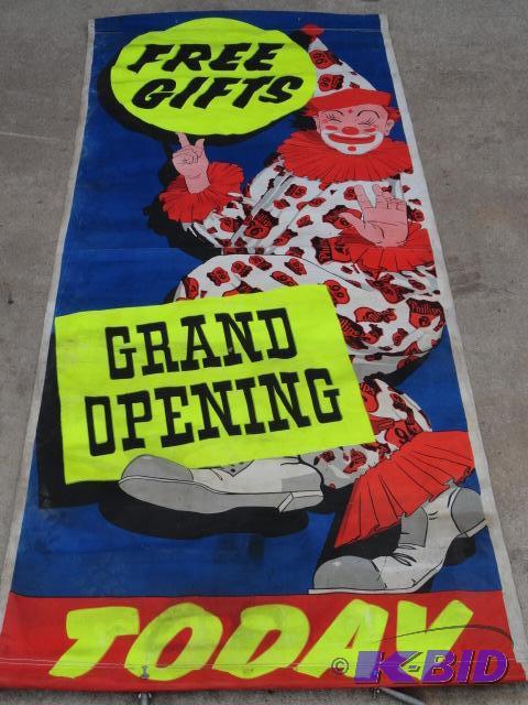 lot 65 image: Phillips 66 Grand Opening cloth Advertisement...