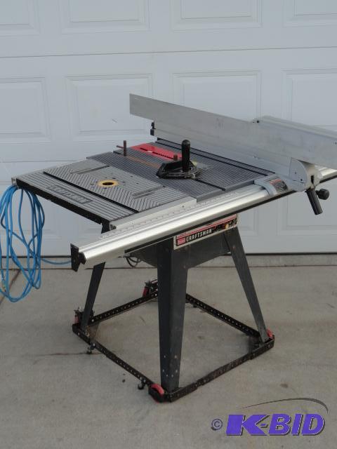 lot 76 image: Craftsman 10" table saw, Model 113.29805...