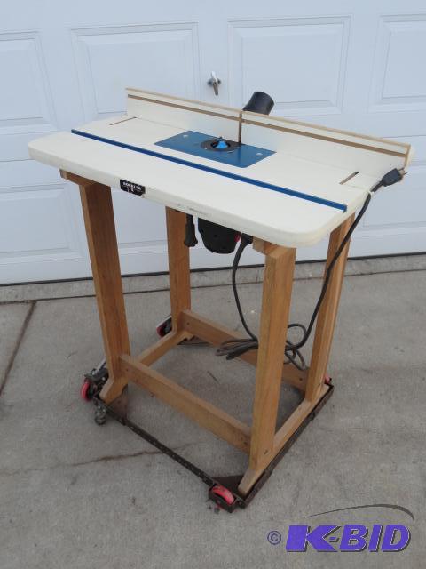 lot 80 image: Rockler router table with professional Crafts...