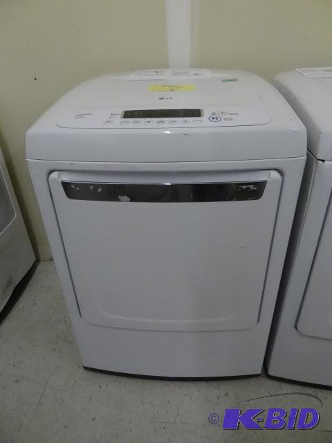 lot 13 image: LG DLE1101W 7.3 cu. ft. Ultra Large Capacity ...