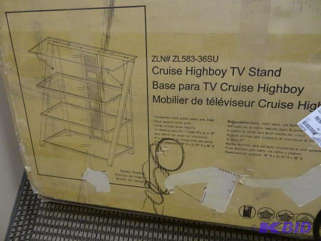lot 45 image: Cruise highboy TV stand. ZL583-363U. Z line d...