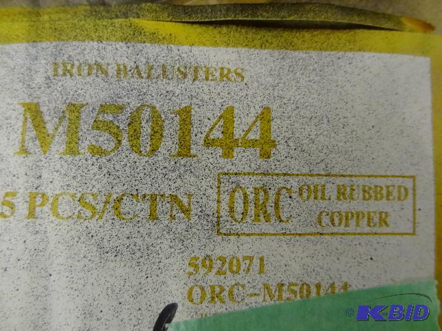lot 48 image: Iron ballisters. M50144. Qty 4. Oil rubbed co...