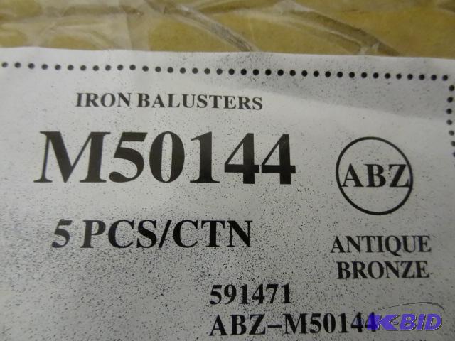 lot 55 image: Iron Ballisters. M50144. Qty 5. Antique bronz...