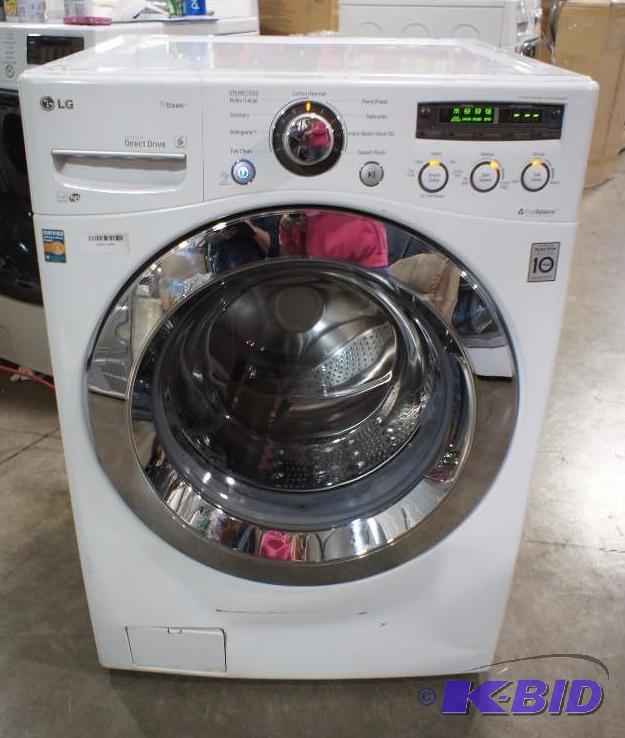 lot 7 image: New LG Washer Model # (WM3250HWA) Smooth Whit...
