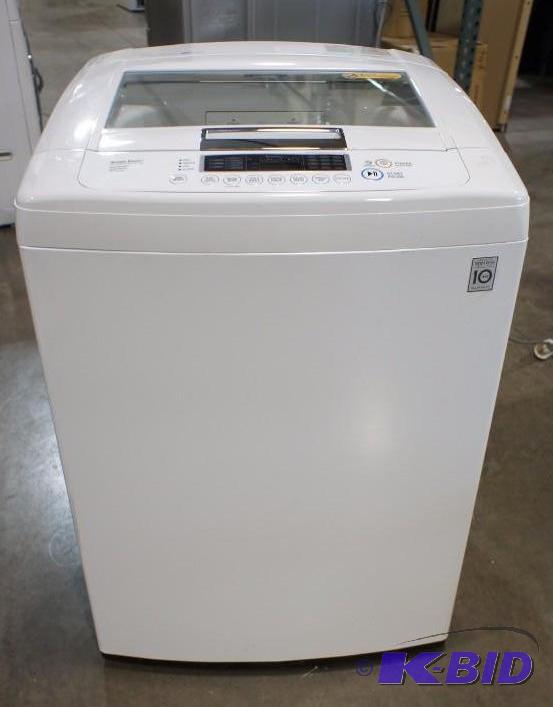 lot 9 image: New LG Washer - Model # (WT1101CW) - MSRP $67...