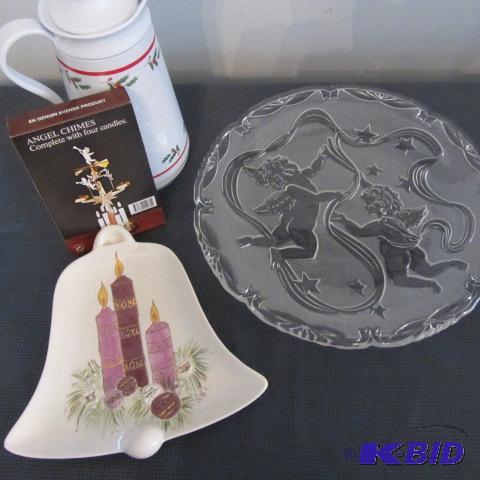 Glass Tray, Christmas
