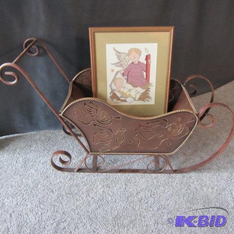 Metal Sleigh, Cross Stitch
