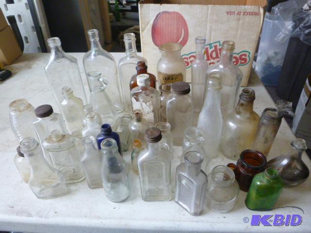 Miscellaneous Vintage Glass Bottles...