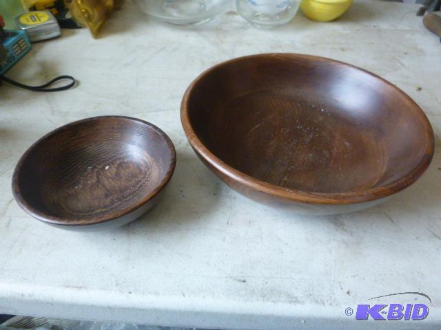 Two Wood Nut Bowls...