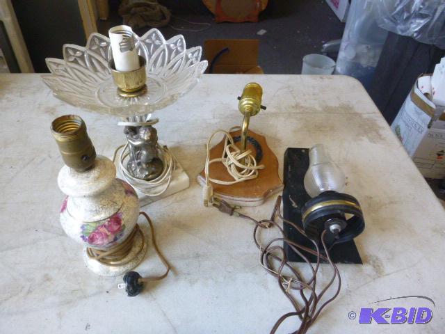 Four Vintage Lamps...