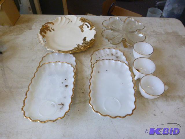 Gold Trim Glassware...