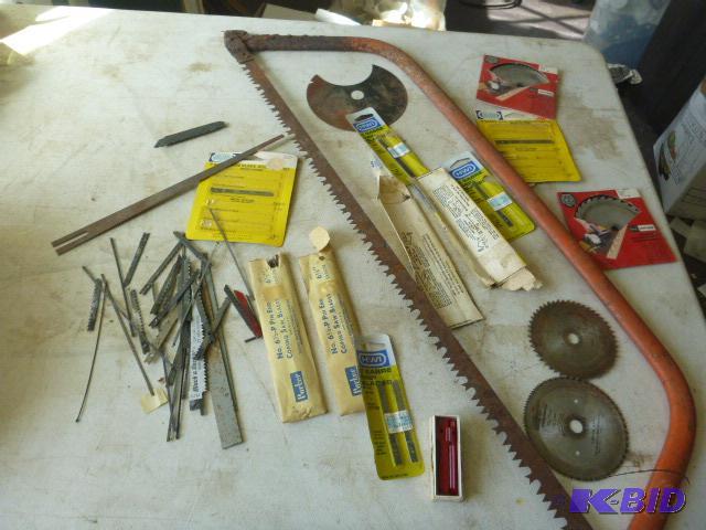 Miscellaneous Saw Blades and Bow Saw...